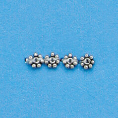 Bali Silver .925 5x1mm Heishi bead(hole size 0.9mm)
