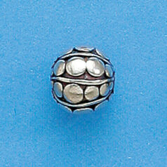 Bali Silver .925 10mm Round Bead (hole size 1.7mm)