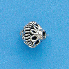 Bali Silver .925 9mm Bead (hole size 1.6mm)