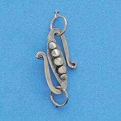 Bali Silver .925 21mm S clasp w/8mm Rings