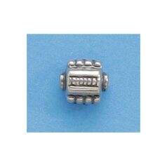 Bali Silver .925 8x6mm Bead (hole size 1.3mm)