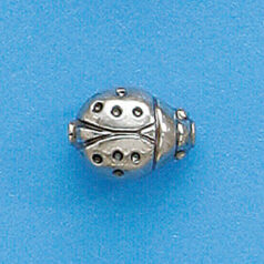 Bali Silver .925 12mm Lady Bug bead (hole size 1.2mm)