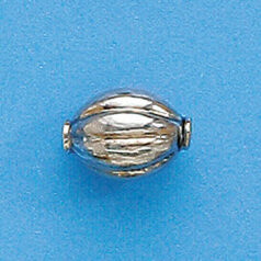 Bali Silver .925 12x8mm Bead (hole size 1mm)