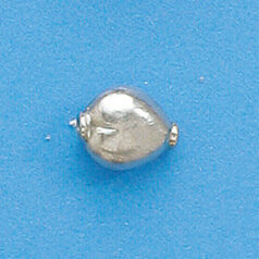 Bali Silver .925 8x5mm Bead (hole size 1.1mm)