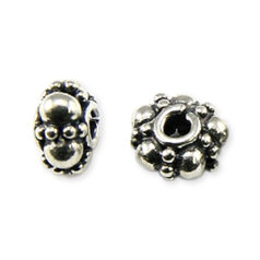 Bali Silver .925 3x5mm Bead (hole size 1.2mm)