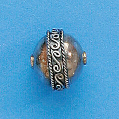 Bali Silver .925 11x13mm Bead (hole size 1.4mm)