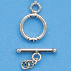 Bali Silver .925 19mm Toggle Clasp(hole size:2.1mm, thickness:2mm)