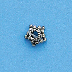 Bali Silver .925 7x3mm Bead Cap(hole size:2.25mm)