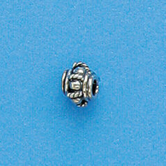 Bali Silver - Bead 5x6mm(hole size 2mm)
