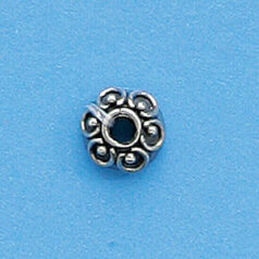 Bali Silver - Bead Cap 4x8mm(hole size 1.9mm)