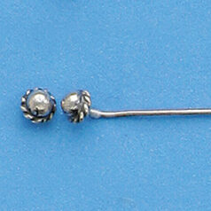 Bali Silver - Headpin w/Cap 60x4mm, 20ga