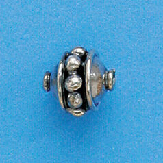 Bali Silver - Bead 11x10mm(hole size 1.3mm)