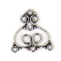Bali Silver - Chandelier Connector 21x21mm