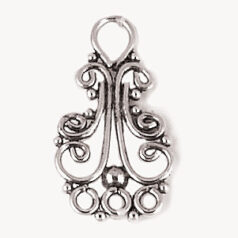 Bali Silver - Chandelier Connector 26x13mm