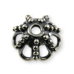 Bali Silver - Bead Cap 12x7mm(hole size 2.2mm)
