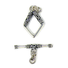 Bali Silver - Toggle 15x15mm