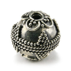 Bali Silver - Bead Round 11mm(hole size 1.8mm)