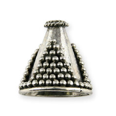 Bali Silver - Cone 12x12mm(hole size 1.3mm)