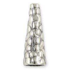 Sterling Cone End - Bumpy 17x6.5mm
