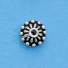 Sterling - 5x10mm Bead Cap