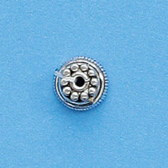 Sterling - 4x8mm Bead Cap