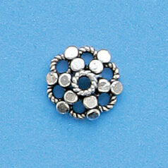 Sterling - 3x11mm Bead Cap