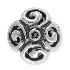 Sterling - Bead Cap 4x9mm