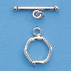 Sterling - Toggle Clasp Rectangle 15mm