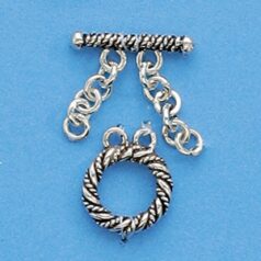 Sterling - Toggle Clasp 13mm