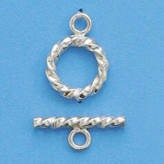 Sterling - Toggle Clasp 15mm Twist
