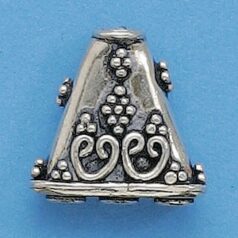 Bali Sterling Silver - 20x20mm Connector w/3 holes