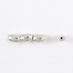Sterling Plated - 16x8x10mm Flat Oval Nugget