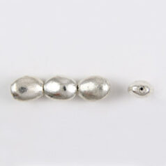 Sterling Plated - 20x15x11mm Flat Oval Nugget