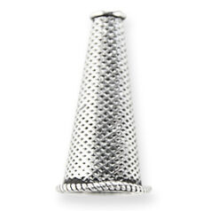 Sterling Plated - 25x13mm Cone Cap