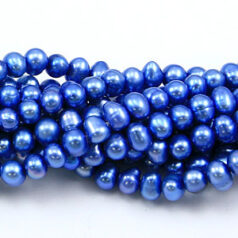 Bead, Pearl Cultured Freshwater, Turquoise, 4-5mm Potato Shape C Grade