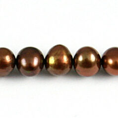 Bead, Pearl Cultured Freshwater, Bronze, 5-6mm Potato Shape