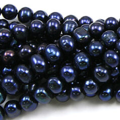 Bead, Pearl Cultured Fresh water, Purple, 7-8mm Potato Shape