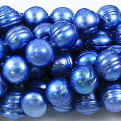 Bead, Pearl Cultured Freshwater, Light Blue, 11-12mm Potato Shape