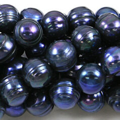 Bead, Pearl Cultured Freshwater, Blue/Purple, 11-12mm Potato Shape