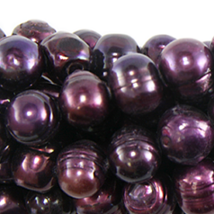 Bead, Pearl Cultured Freshwater, Purple, 11-12mm Potato Shape
