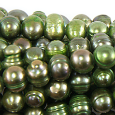 Bead, Pearl Cultured Freshwater, Evergreen, 6-7mm Potato Shape