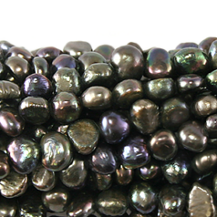 Bead, Pearl Cultured Fresh water, Iris, 6-7mm Flat Sided Potato Shape