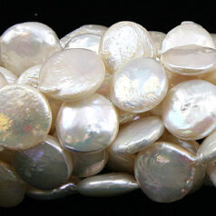 Pearls, Coin 12mm - Cream