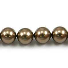 Bead, Shell Pearl, Bronze, 10mm Round