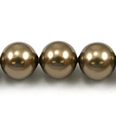 Shell Pearl 14mm Round - Bronze