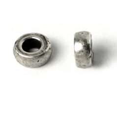 Metal Spacers - Antique Silver (approx. size 6mm x 3mm, Hole: 2.2mm)