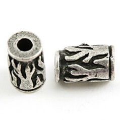 Bead, Pewter 9x5.4mm - Antique Silver