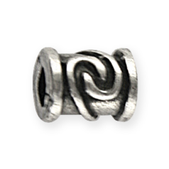 Bead, Pewter - Antique Silver