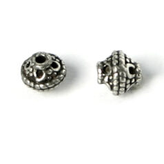 Bead, Pewter 5x5mm - Antique Silver