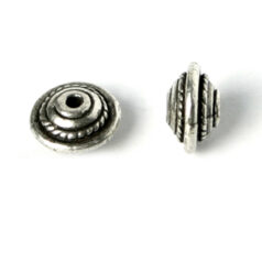 Bead 9x6mm - Ant. Silver